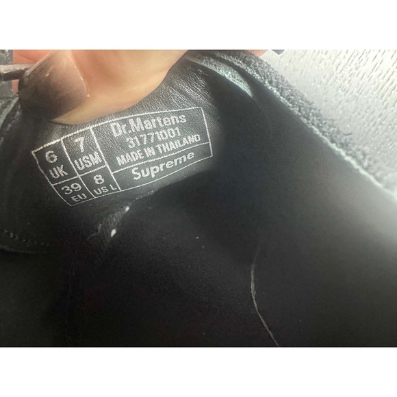 Supreme x Dr Martens: Ramsey Creeper shoes, black suede, eu 39, UNISEX - Picture 10 of 12